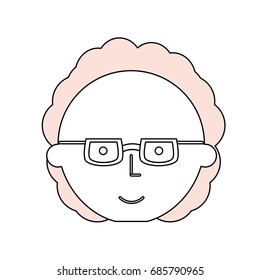Man with glasses cartoon