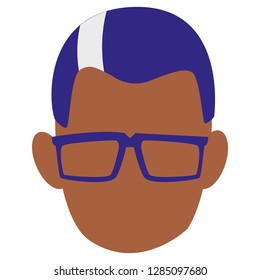 Man with glasses design