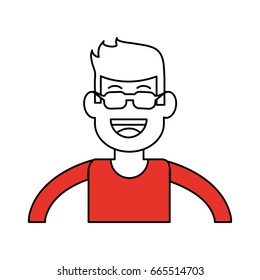 Man with glasses design