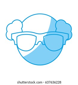 man with glasses icon