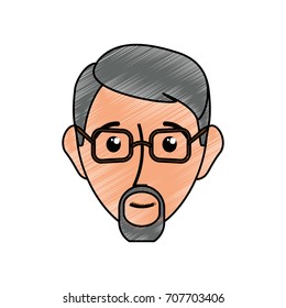 man with glasses icon 