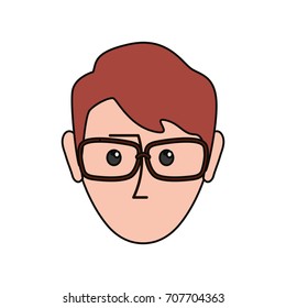 man with glasses icon 