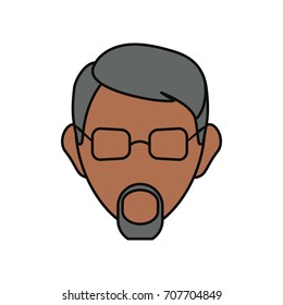 man with glasses icon 
