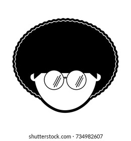 man with glasses icon
