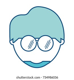 man with glasses icon
