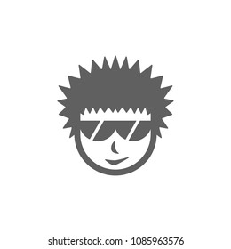 Man with glasses icon vector. Symbol for your web site design, logo, app, UI. Vector illustration, EPS