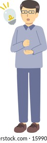A man with glasses inspired