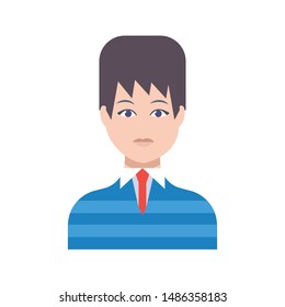 man glyph flat vector icon
