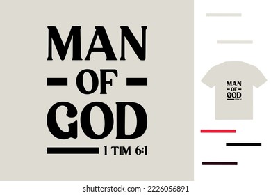 Man of god t shirt design