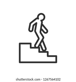 11,358 Walking down stairs icon Images, Stock Photos & Vectors ...