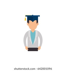 man with graduation cap