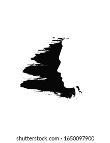 Man graphics gurung black background design.