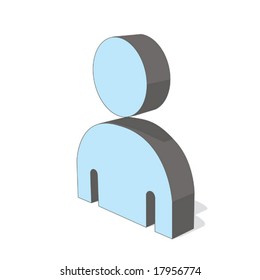 man (gray & blue object series)