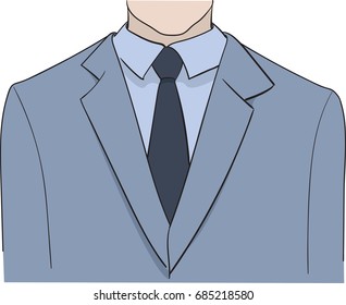 Man in a gray suit