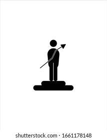 man growth flat icon,vector best man growth icon.