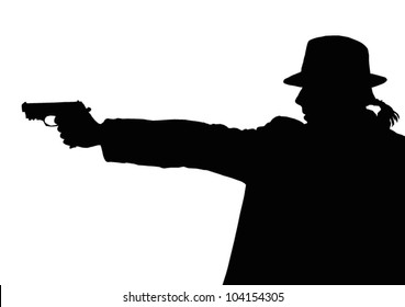 man with gun