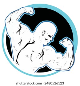 Man Gym sport silhouette vector art illustrator 1-10 eps