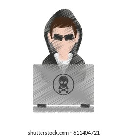 man hacker icon image 
