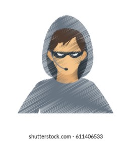 man hacker icon image 