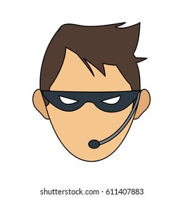 man hacker icon image 