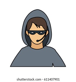 man hacker icon image 