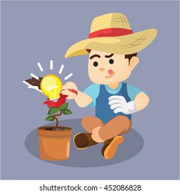 man had the idea of gardening