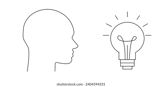The man had a new idea, an idea in the form of an electric light bulb. The man held up his finger