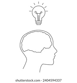 The man had a new idea, an idea in the form of an electric light bulb. The man held up his finger
