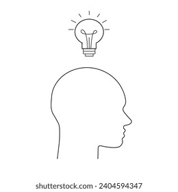 The man had a new idea, an idea in the form of an electric light bulb. The man held up his finger