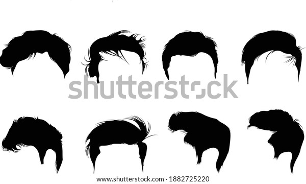 Man Hair Style Boy Silhouette Vector Stock Vector (Royalty Free ...