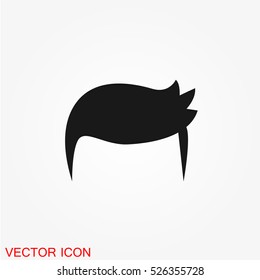 Man hair style icon vector