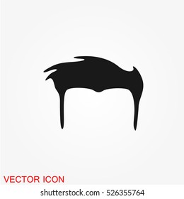 Man hair style icon vector