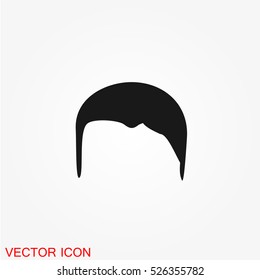 Man hair style icon vector