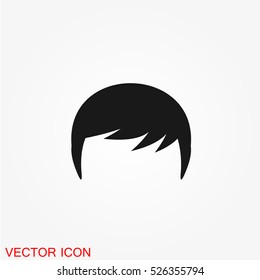 Man hair style icon vector