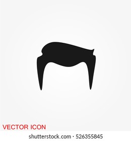 Man hair style icon vector