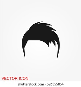 Man hair style icon vector