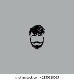 Man Hair Style Shaved Haircut Barber Grooming Different Stylish Variations Vector Set Illustration Hair Mustache Haircut Hipster Silhouette Vector