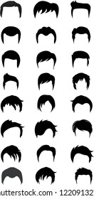Man Hair styles collection vector