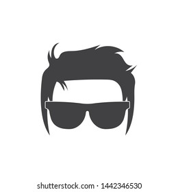 man hairstyle element icon vector illustration design