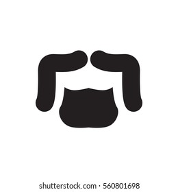 man hairstyle icon illustration isolated vector sign symbol