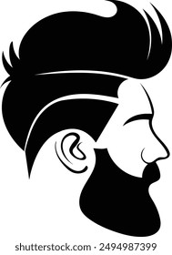 Man hairstyle Royalty Free Vector Image.eps