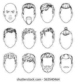 Sketch Hairstyle Images Stock Photos Vectors Shutterstock