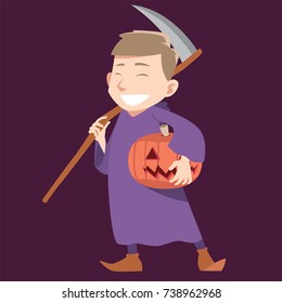 Man in Halloween costume