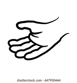 man hand gesture hand drawn