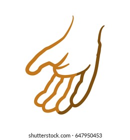 man hand gesture hand drawn