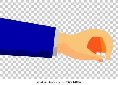Man Hand - Holding or Take Something, at Transparent Effect Background
