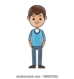 man happy excited face icon image