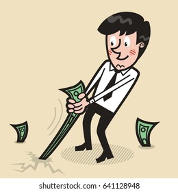 Man harvests of money
