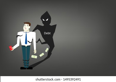 A man has a big personal debt and a lack of liquidity to pay it back 
