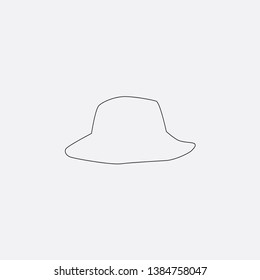 man hat cap icon sign signifier vector